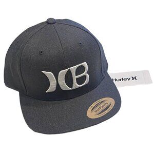 Hurley Gray HB California Bear Logo Brim Snapback